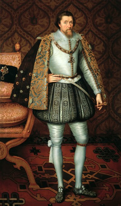 King James I of England (1566-1625) by Paul van Somer